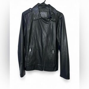 Sebby Women's Black Faux Leather Jacket